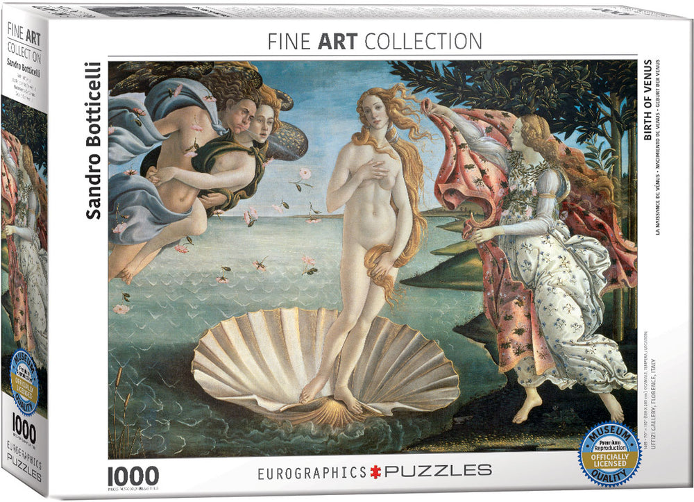 Puzzle Eurographics: 1000 piece Sandro Botticelli - Birth of Venus