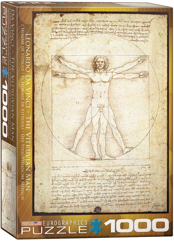 Puzzle Eurographics: 1000 piece Leonardo da Vinci - The Vitruvius Man