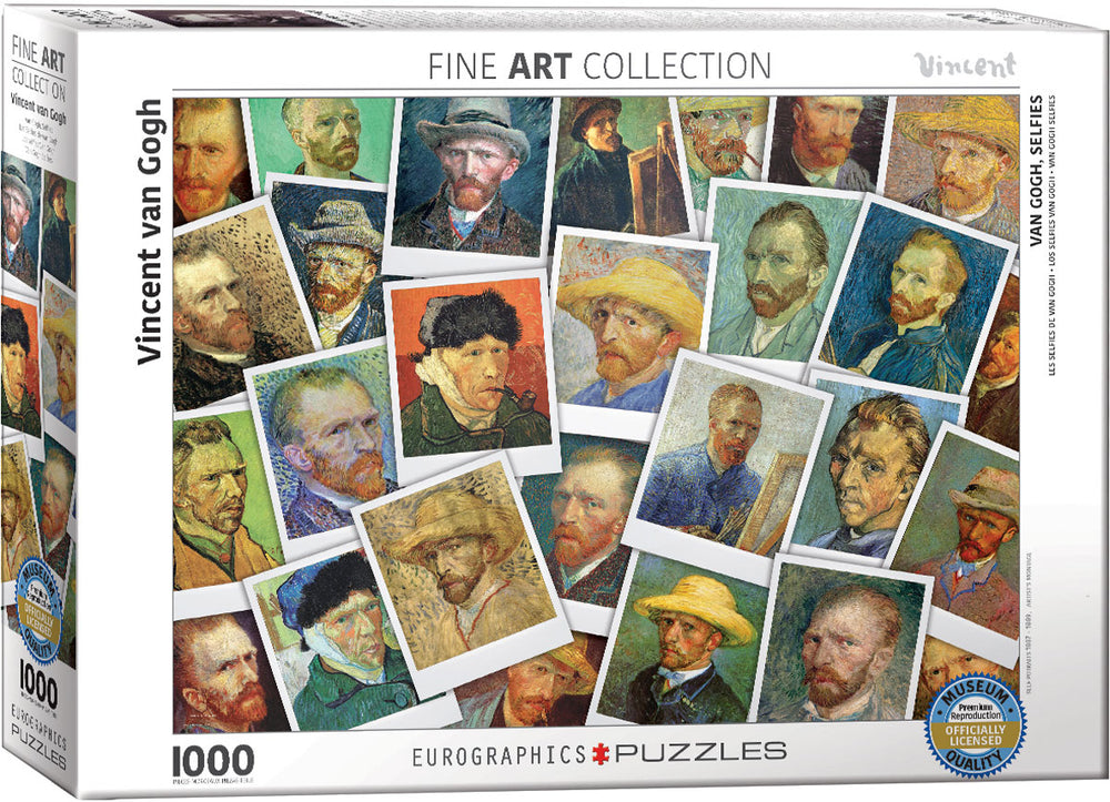 Puzzle Eurographics: 1000 piece Vincent Van Gogh - Selfies