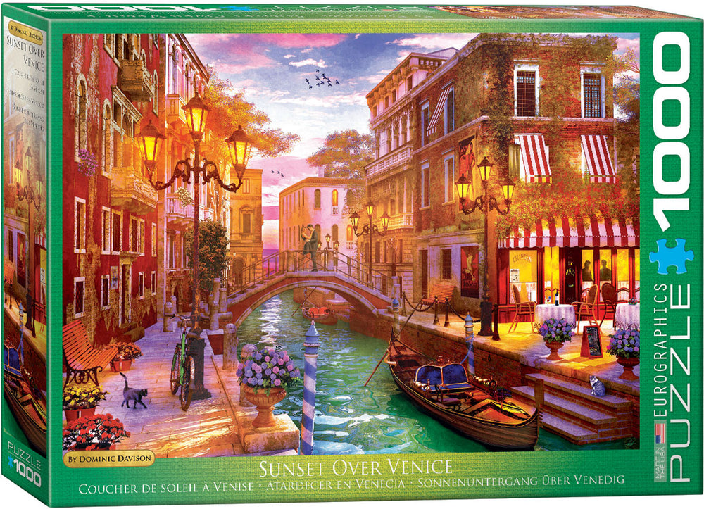 Puzzle Eurographics: 1000 piece Sunset Over Venice by Dominic Davison