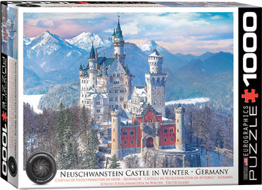 Puzzle Eurographics: 1000 piece Neuschwanstein Castle in Winter