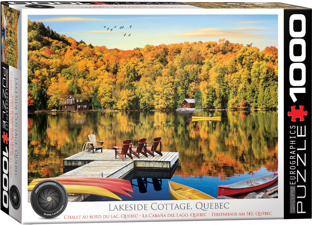 Puzzle Eurographics: 1000 piece Lakeside Cottage, Quebec