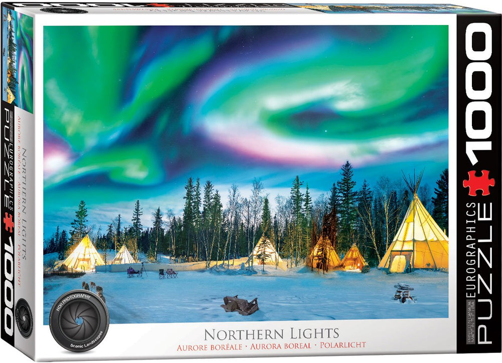 Puzzle Eurographics: 1000 piece Northern Lights Yellowknife