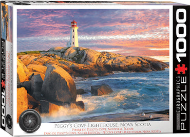 Puzzle Eurographics: 1000 piece Peggy's Cove Lighthouse