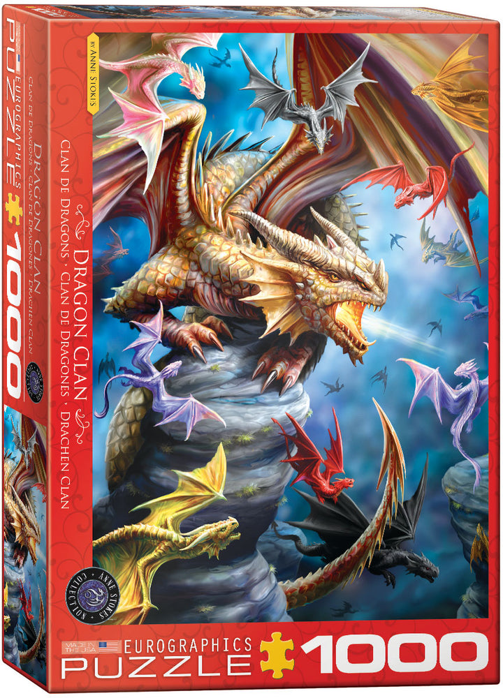 Puzzle Eurographics: 1000 piece Dragon Clan by Ann Stokes