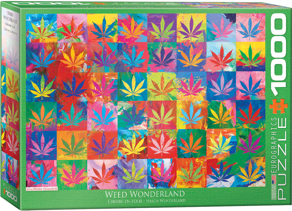 Puzzle Eurographics: 1000 piece Weed Wonderland