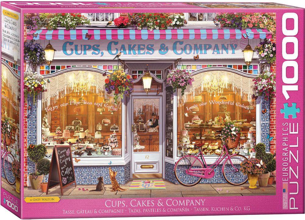 Puzzle Eurographics: 1000 piece Cups, Cakes & Company by Garry Walton
