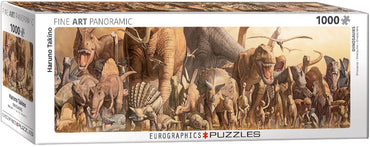 Puzzle Eurographics: 1000 piece panoramic Dinosaurs by Haruo Takino