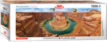 Puzzle Eurographics: 1000 piece panoramic Horseshoe Bend, Arizona