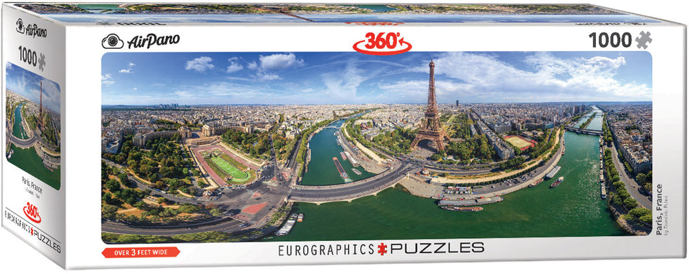 Puzzle Eurographics: 1000 piece panoramic Paris France