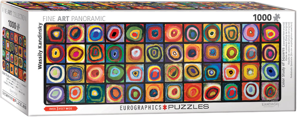 Puzzle Eurographics: 1000 piece panoramic Wassily Kandinsky - Color Squares Panorama (Expanding upon the work by Wasily Kandinsky)