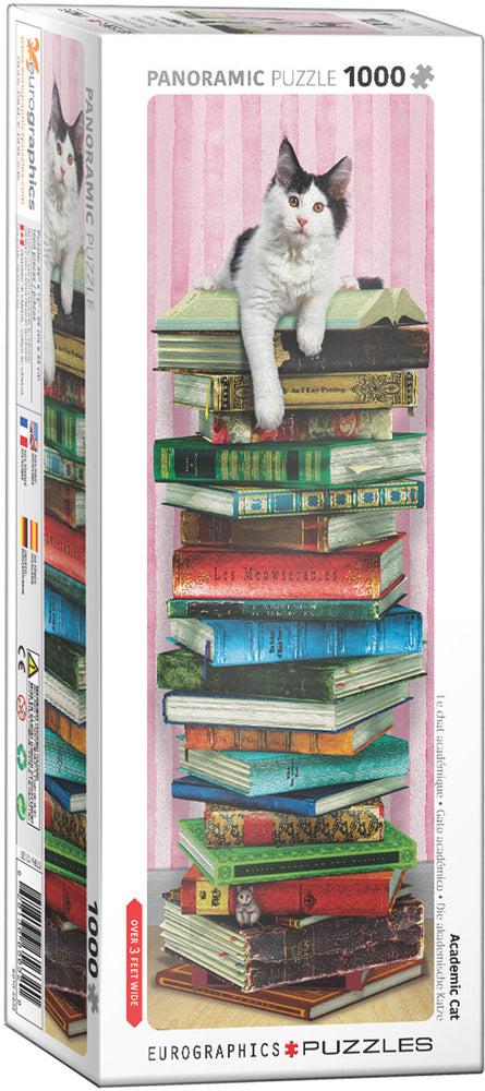 Puzzle Eurographics: 1000 piece panoramic Academic Cat - Vertical