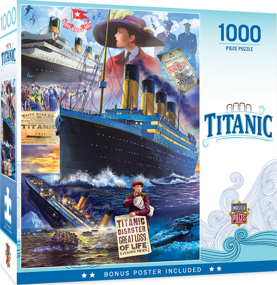 Puzzle Masterpieces: 1000 Piece Titanic - Collage