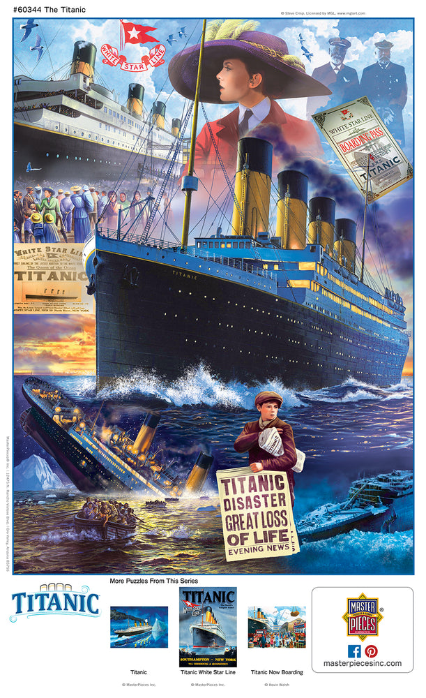 Puzzle Masterpieces: 1000 Piece Titanic - Collage