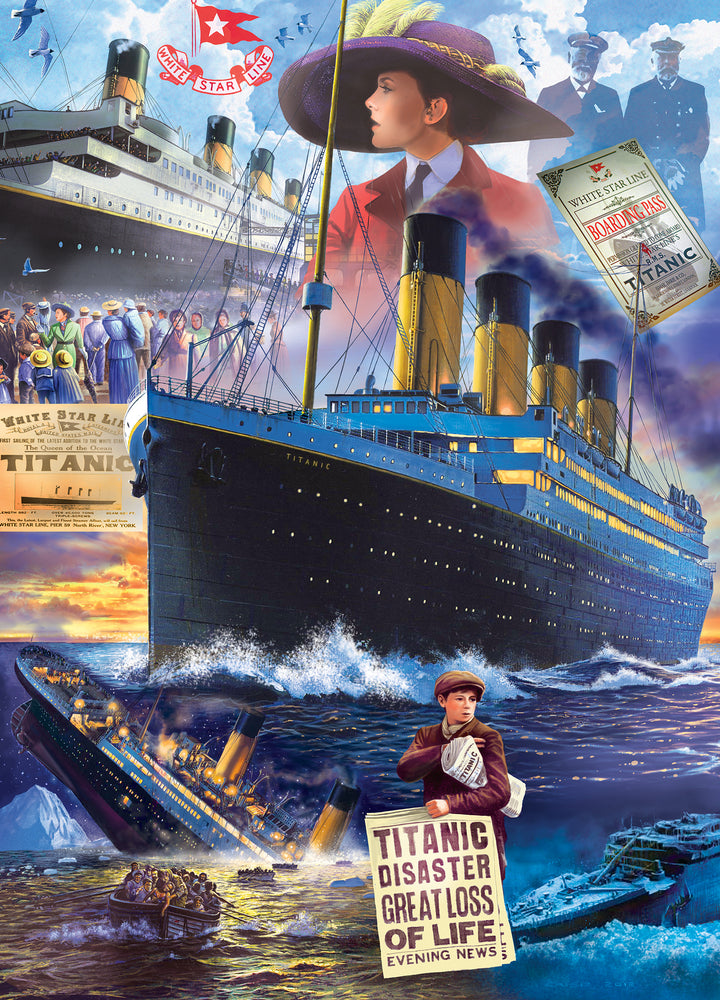 Puzzle Masterpieces: 1000 Piece Titanic - Collage