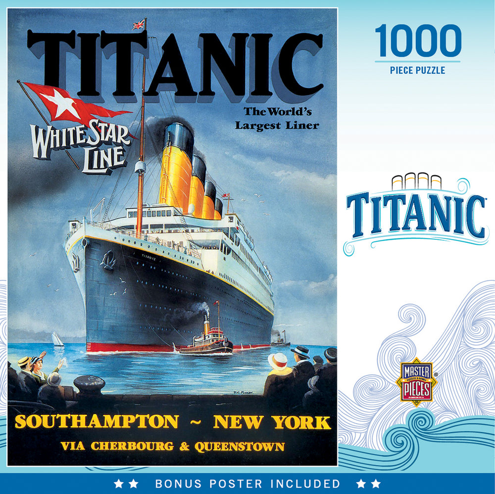 Puzzle Masterpieces: 1000 Piece Titanic - White Star Line