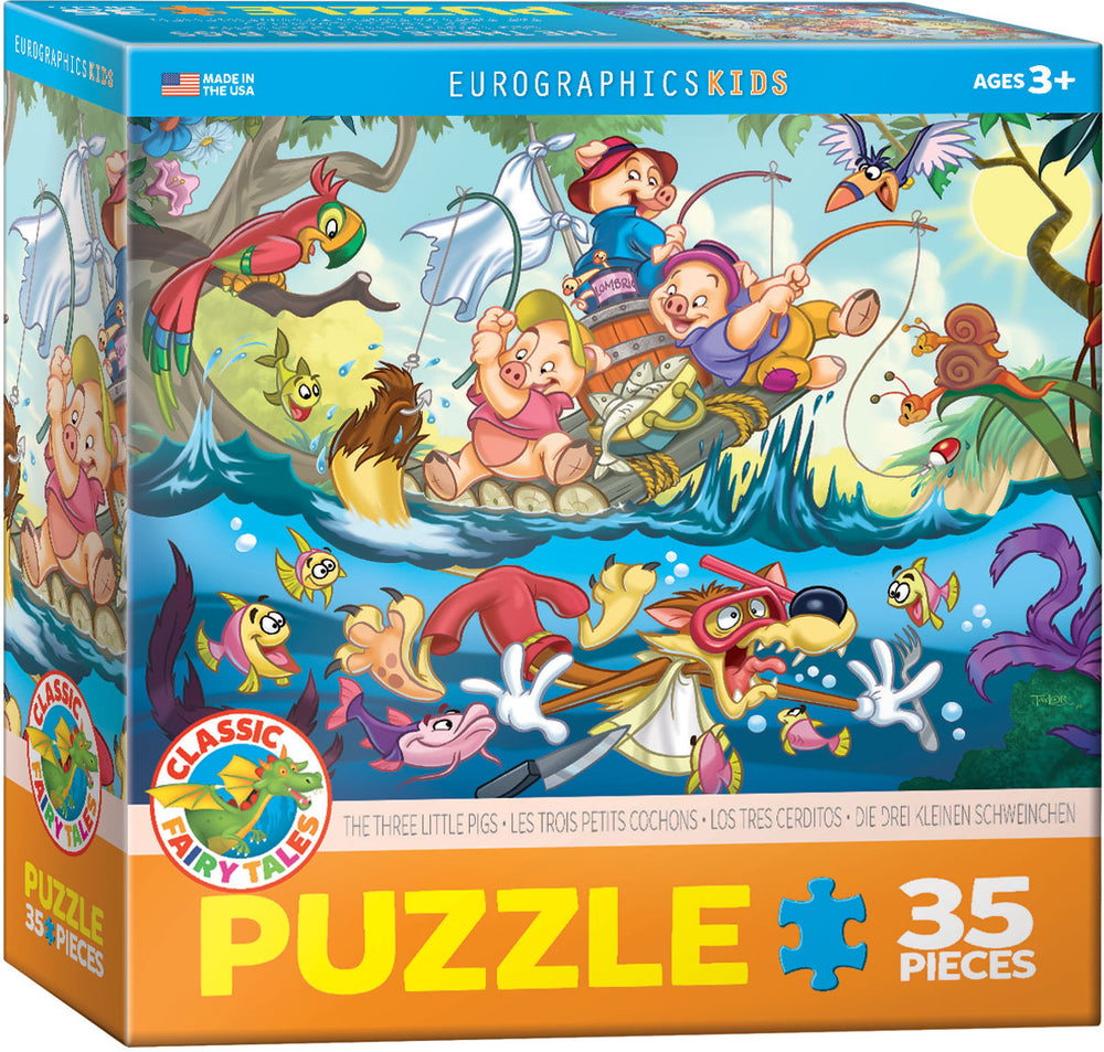 Puzzle Eurographics:   35 large piece The Three Little Pigs