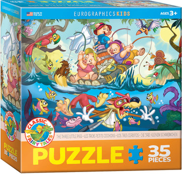 Puzzle Eurographics:   35 large piece The Three Little Pigs