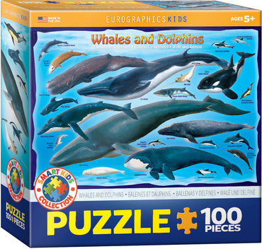 Puzzle Eurographics:  100 large piece Whales and Dolphins