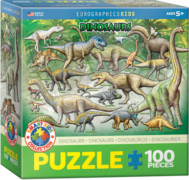 Puzzle Eurographics:  100 large piece Dinosaurs