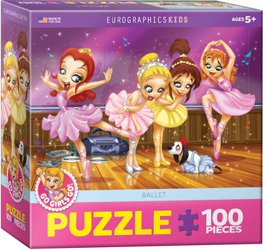 Puzzle Eurographics:  100 large piece Ballet - Go Girls Go!