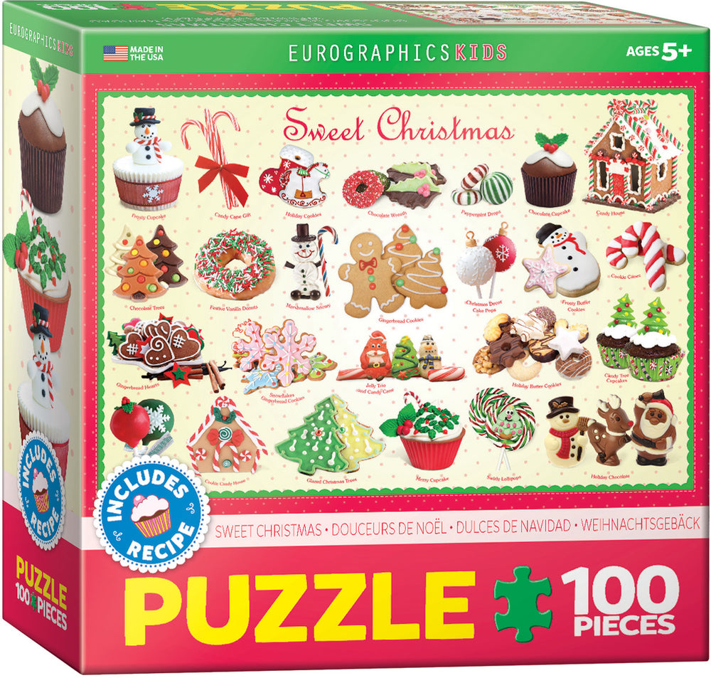 Puzzle Eurographics:  100 large piece Sweet Christmas
