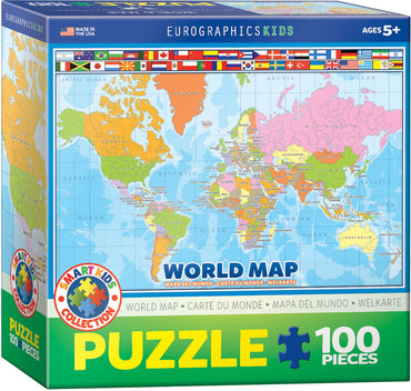 Puzzle Eurographics:  100 large piece World Map