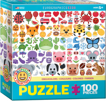 Puzzle Eurographics:  100 large piece Emojicolors
