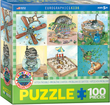 Puzzle Eurographics:  100 large piece Kitten Trouble by Gary Patterson