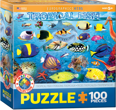 Puzzle Eurographics:  100 large piece Tropical Fish