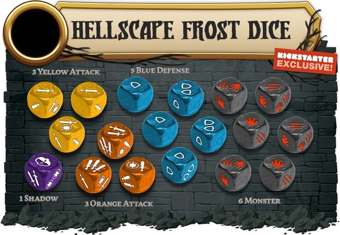 Massive Darkness 2: Dice - Hellscape Frost