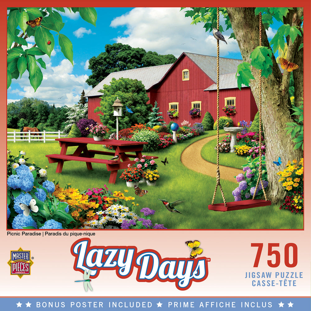 Puzzle Masterpieces:  750 piece Lazy Picnic Paradise
