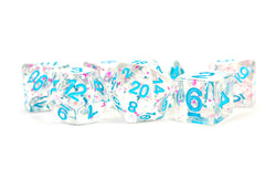 Dice Metallic Dice Co: Poly 7 Set Glitter