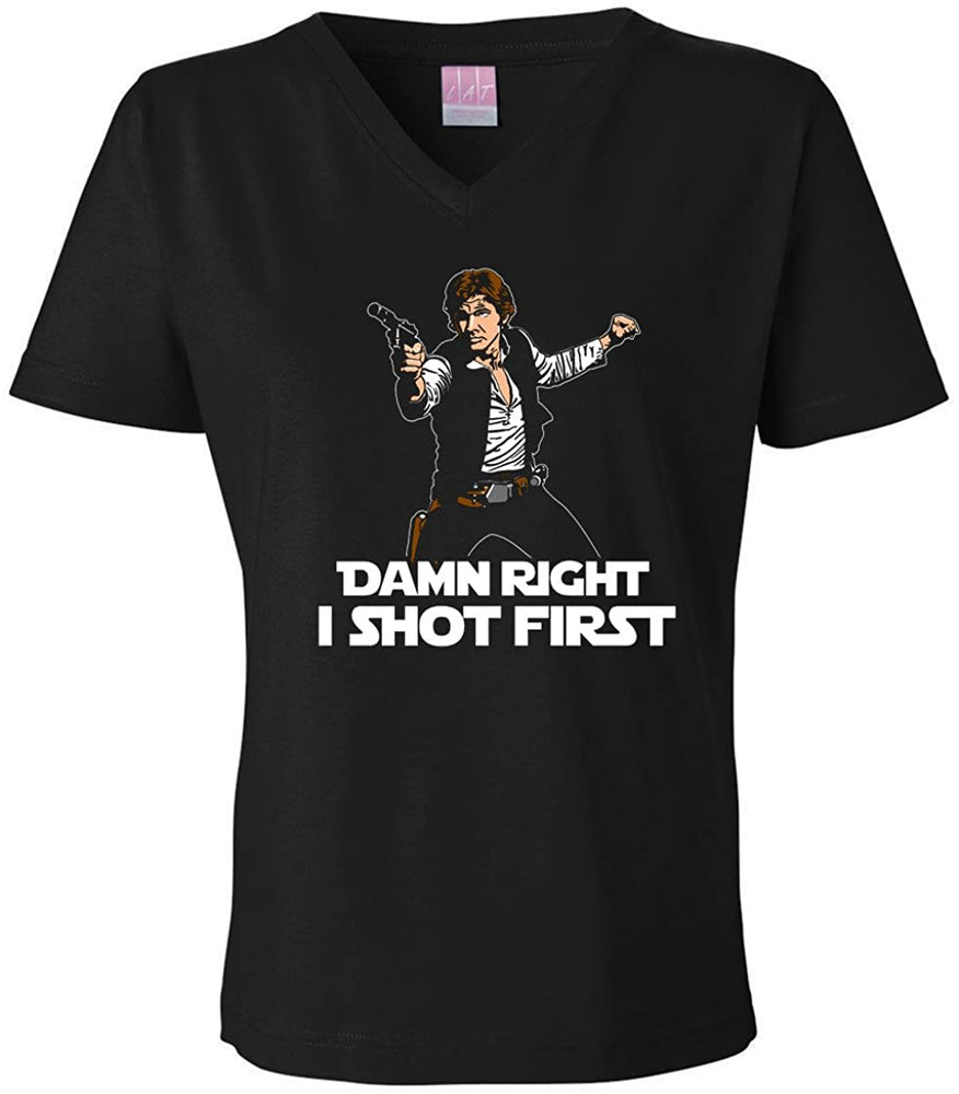 T-Shirt Offworld: Han Shot First Ladies Cut