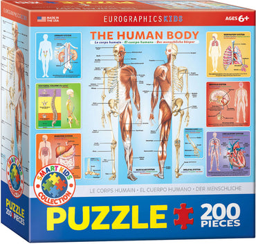 Puzzle Eurographics:  200 piece The Human Body