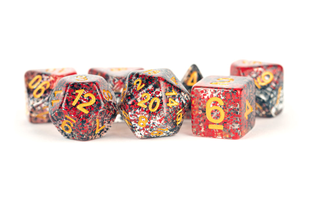 Dice Metallic Dice Co: Poly 7 Set Particle