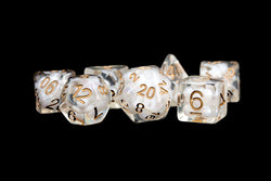 Dice Metallic Dice Co: Poly 7 Set Pearl