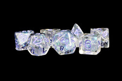 Dice Metallic Dice Co: Poly 7 Set Pearl
