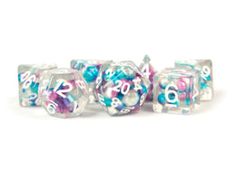 Dice Metallic Dice Co: Poly 7 Set Pearl