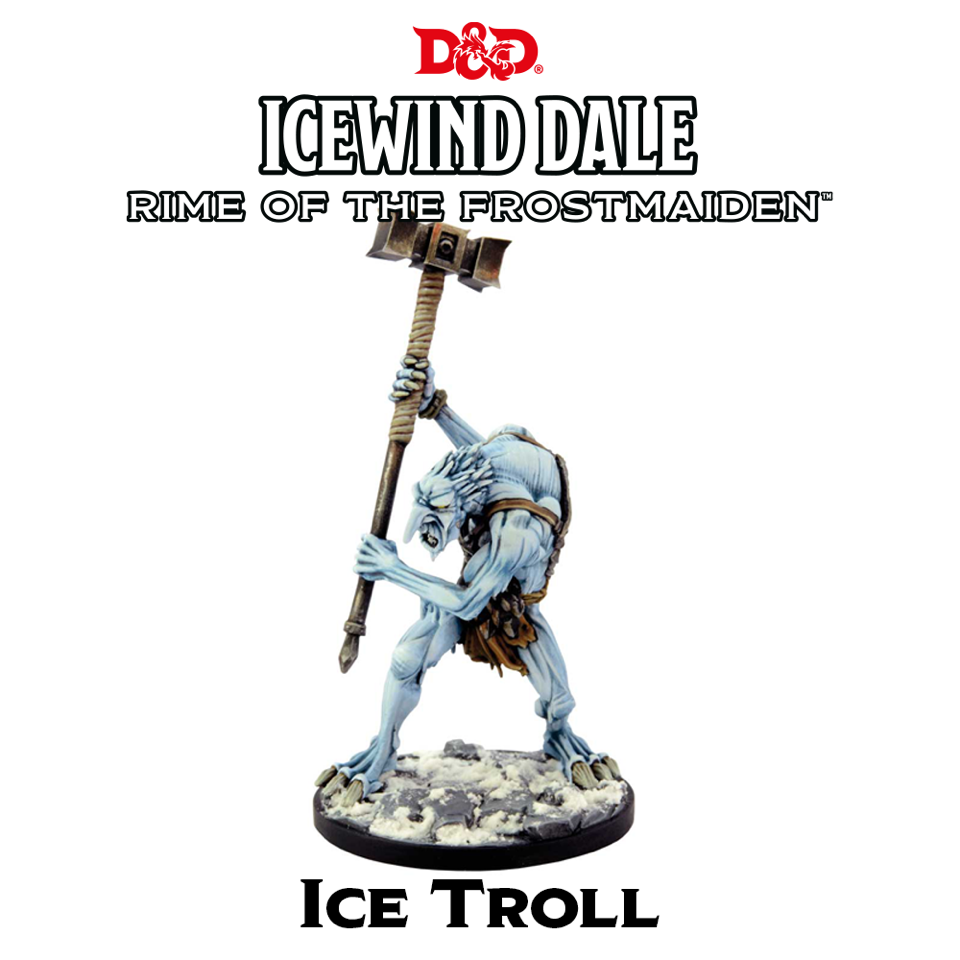 Mini Gale Force 9 Dungeons & Dragons: Icewind Dale: Ice Troll