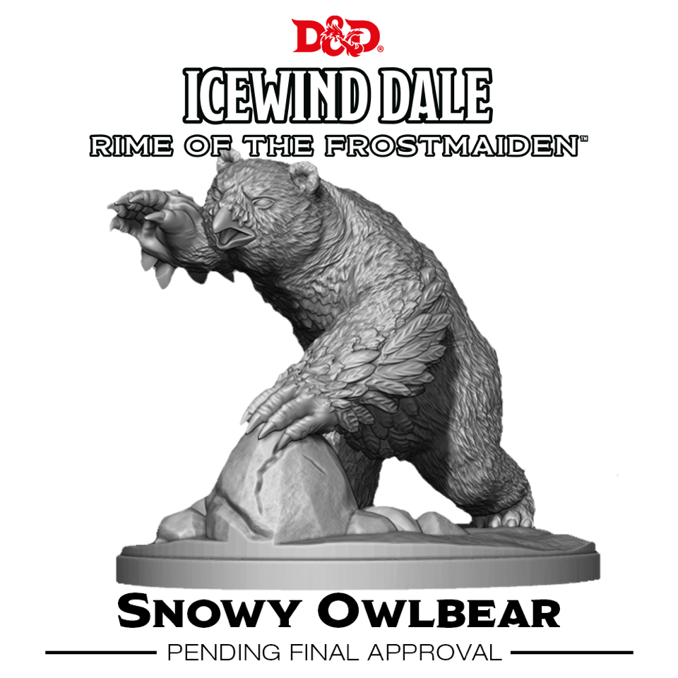 Mini Gale Force 9 Dungeons & Dragons: Icewind Dale: Snowy Owlbear