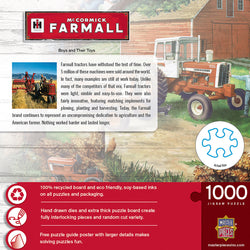 Puzzle Masterpieces: 1000 Piece Farmall Case IH - Boys and Their Toys