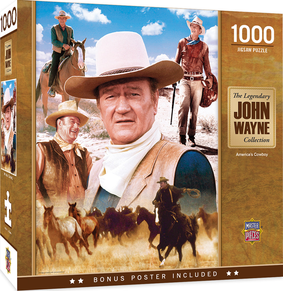 Puzzle Masterpieces: 1000 piece John Wayne America's Cowboy