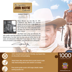 Puzzle Masterpieces: 1000 piece John Wayne America's Cowboy