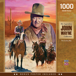 Puzzle Masterpieces: 1000 piece John Wayne The Cowboy Way