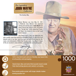 Puzzle Masterpieces: 1000 piece John Wayne The Cowboy Way