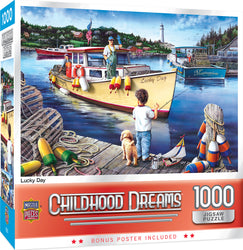 Puzzle Masterpieces: 1000 Piece Childhood Dreams - Lucky Day