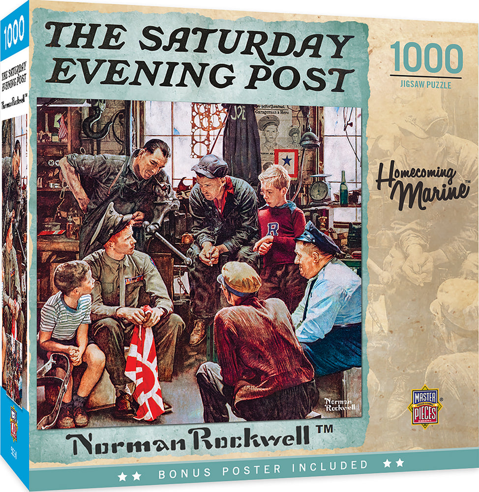 Puzzle Masterpieces: 1000 Piece Saturday Evening Post - Homecoming Marine