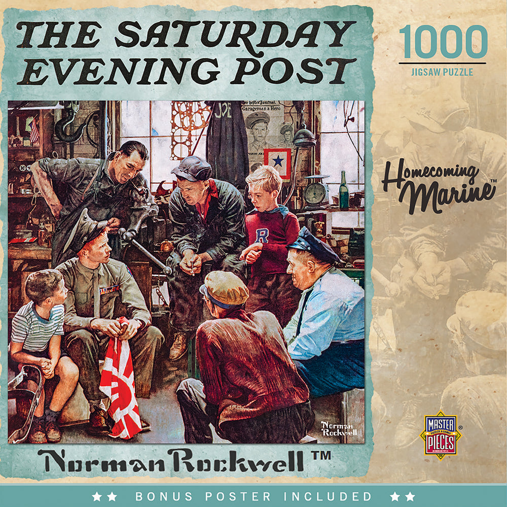 Puzzle Masterpieces: 1000 Piece Saturday Evening Post - Homecoming Marine
