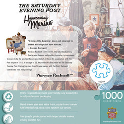 Puzzle Masterpieces: 1000 Piece Saturday Evening Post - Homecoming Marine